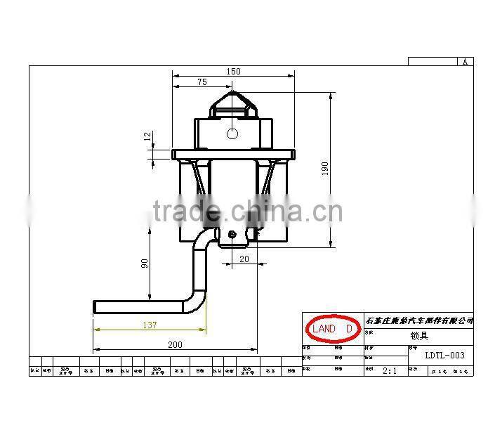 Container Twist Lock Trailer Parts Standard High Quality From JBHX Wholesale