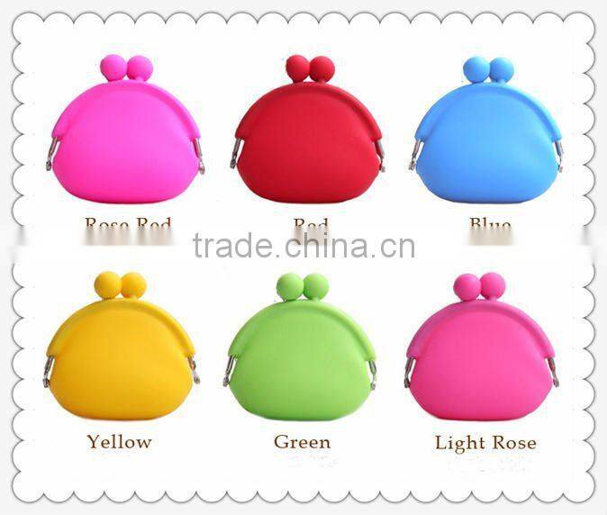 Top brand promotion silicone small custom design coin purse