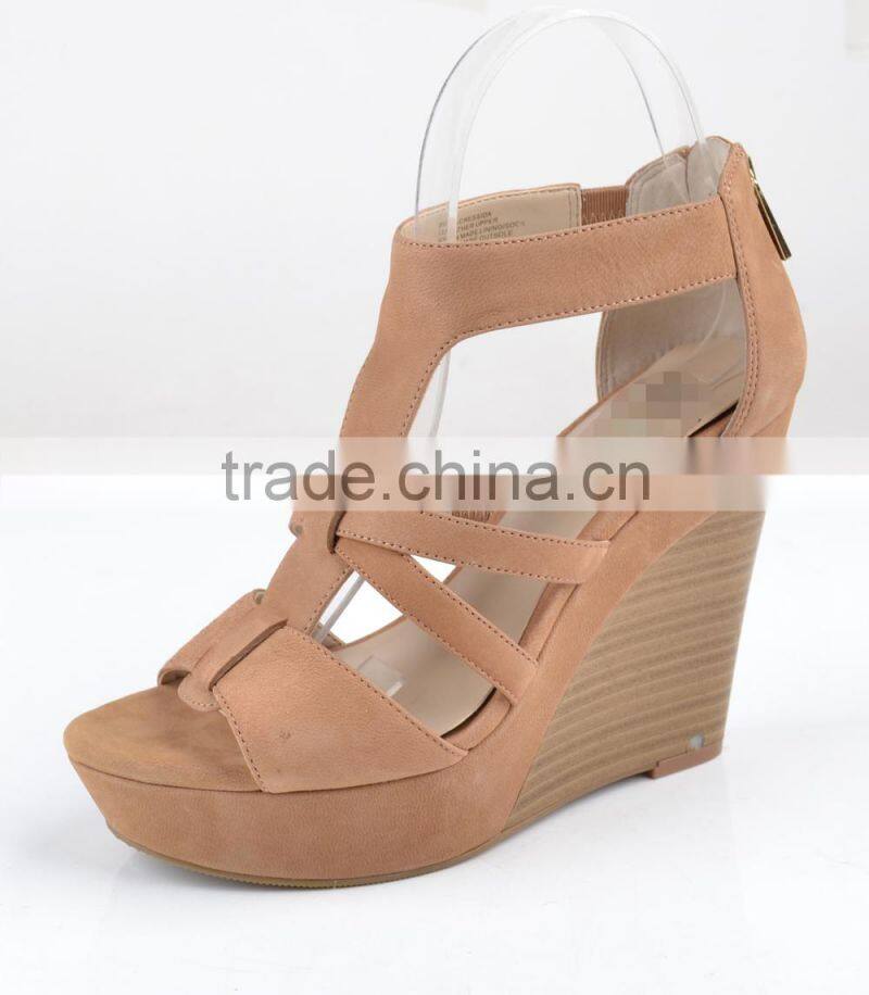 Latest design girls wedge sandal women shoes fashion wedge women sandals shoes 2014