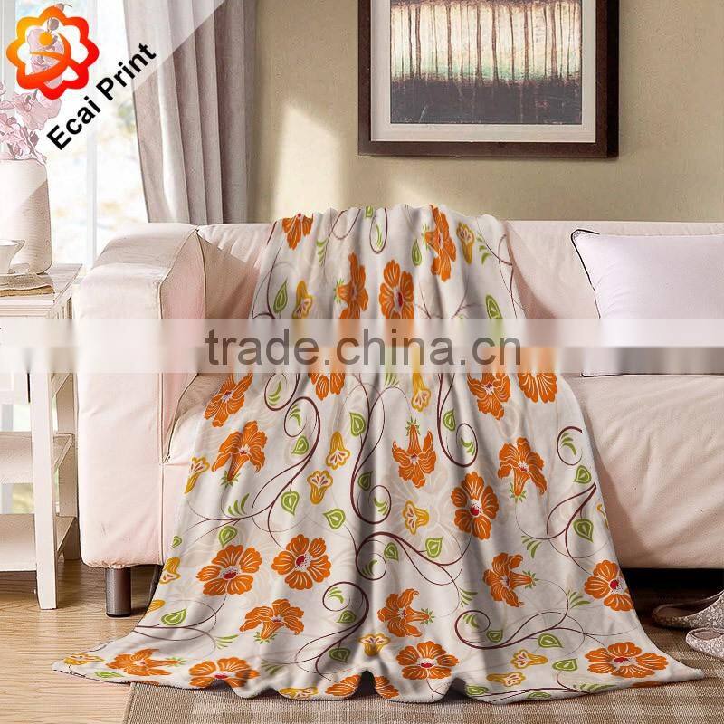 Wholesale home custom heat transfer soft blanket