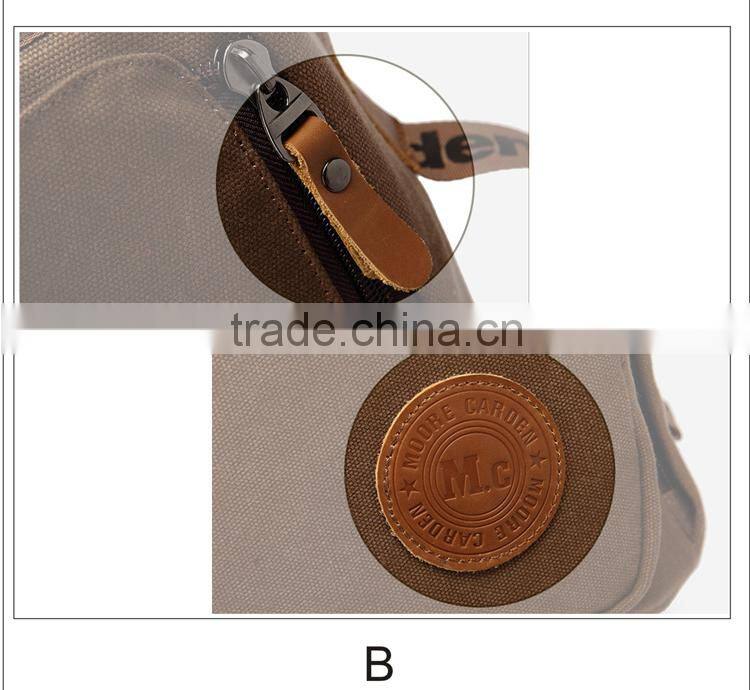 2014 High quality newest style black canvas backpacks for men,Multi-functional college backpac,classic khaki canvas backpack