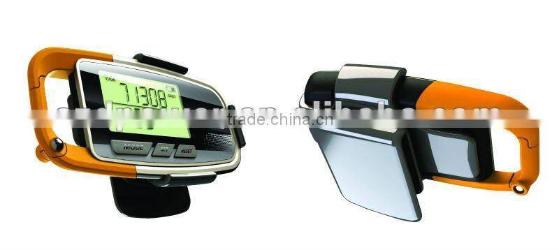 3D Accelerometer heart shaped pedometer with G-sensor memory