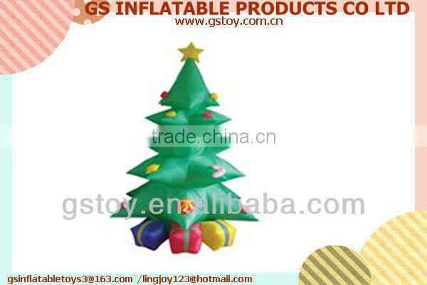 PVC outdoor christmas decoration inflatable decorated christmas trees EN71 approved