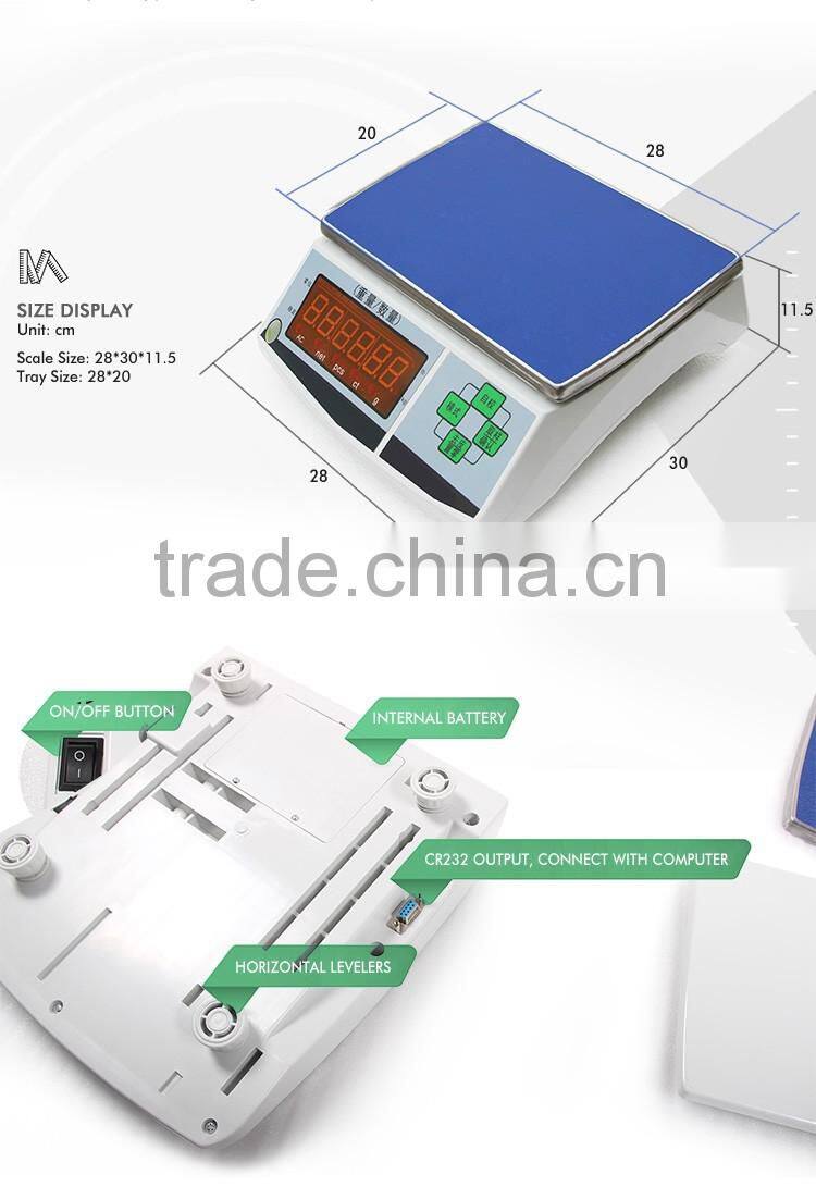 Bule LCD Electronic Counting Weighing Scales