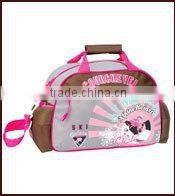 Green Apple Satin Fabric Children Travel Trolley Luggage Bag For Sale