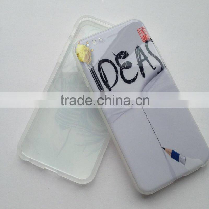 printing TPU phone cases for iphone cases,wholesale factory price and double side effect case for iphone 6 case