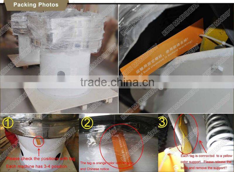 High Efficiency Foodstuff Vibrating Sifter Vibro Sifter Sieve Machine
