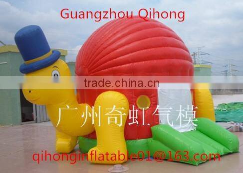 Turtle inflatable bouncer for kids, baby bounce house, inflatable jumper with slide