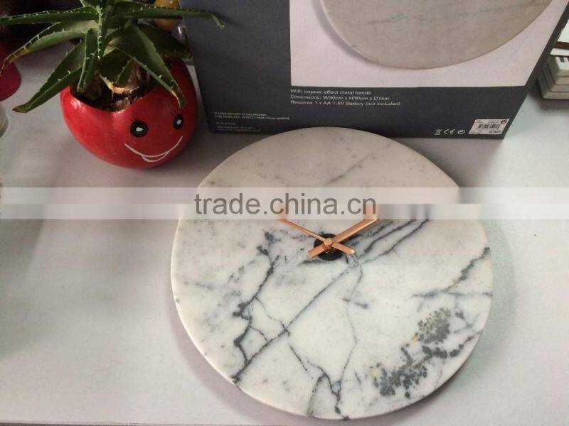 Hotel decorative color stone wall clock face, stone wall clock cover