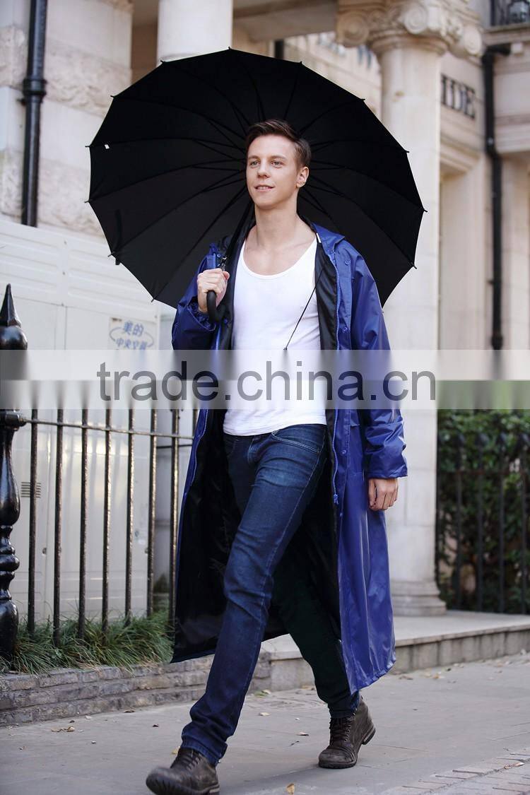 waterproof long raincoat for men durable oilproof raincoat
