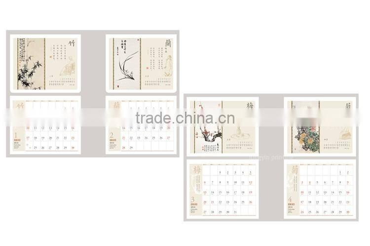 Exquisite cloth frame openwork carving desk calendar