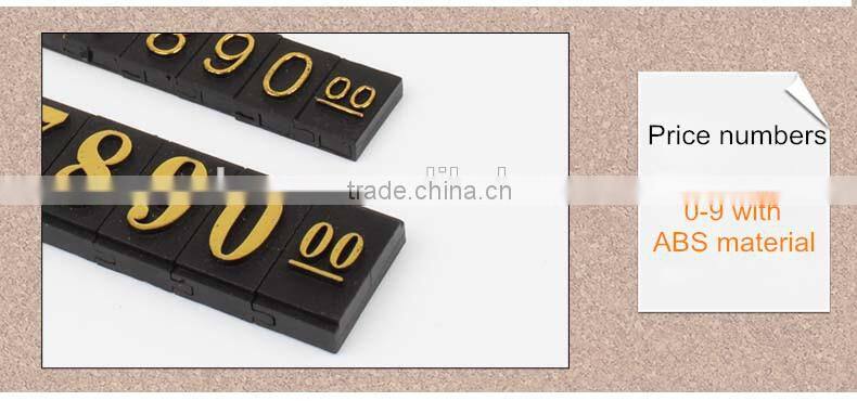 Promotional plastic price tag/ABS price display with lower price