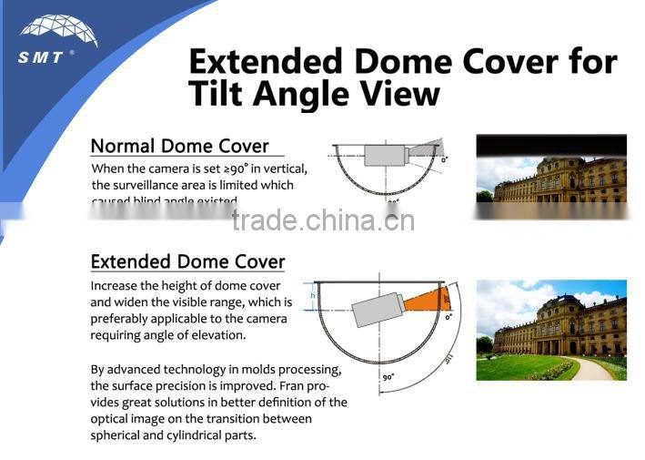 Vandal-proof Security Cameras Plastic Clear Bubble