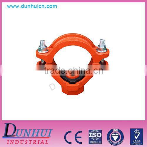 Using spray paint processing of machanical tee threaded outlet