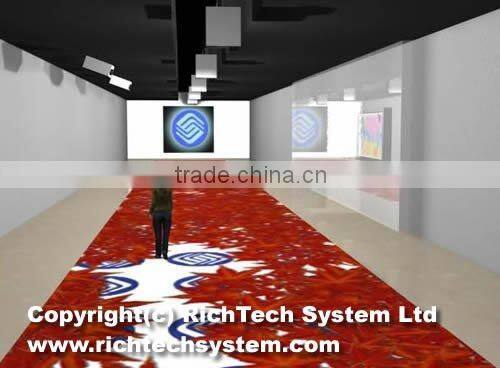 BEST BUY! RICHTECH amazing effects floor system with projector and mini PC