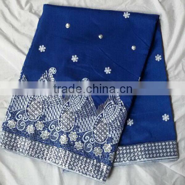 African Raw silk george fabric in stock
