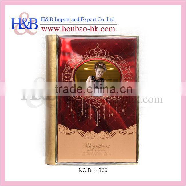H&B New Red Crystal Cover Wedding Album/Peel And Stick Photo Album