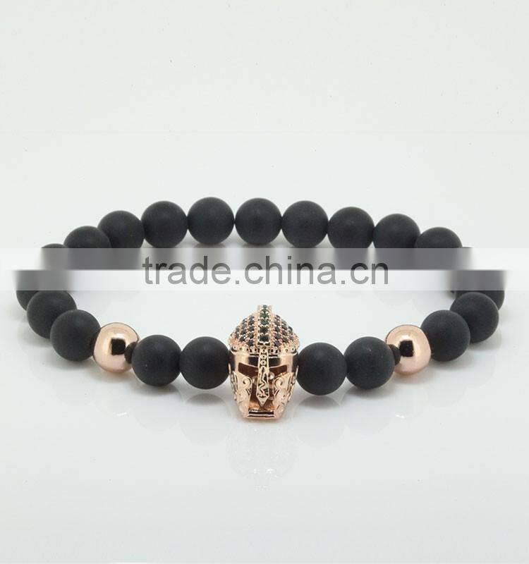 2016 High Quality 24k Black Jewelry Buddha Bracelet Round Beads Charm Bracelets