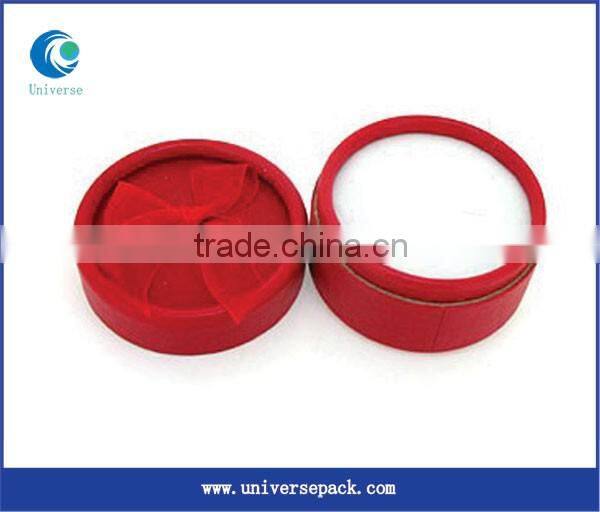 Jewelry Boxes Red Rose Flower Design Flocking Box Made For Hot Sale