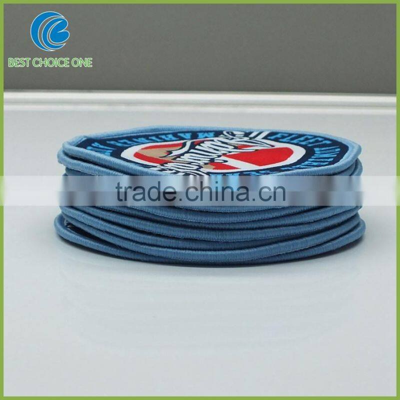 Custom Hot Sale Woven Patch For Cloth / Iron on Backing Woven Badge / Woven Patches Made In China