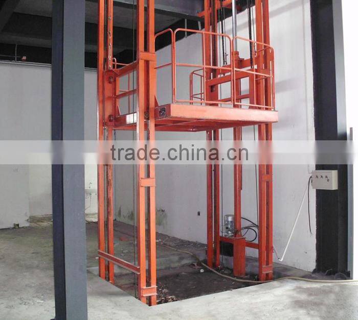 10m warehouse hydraulic freight elevator platform