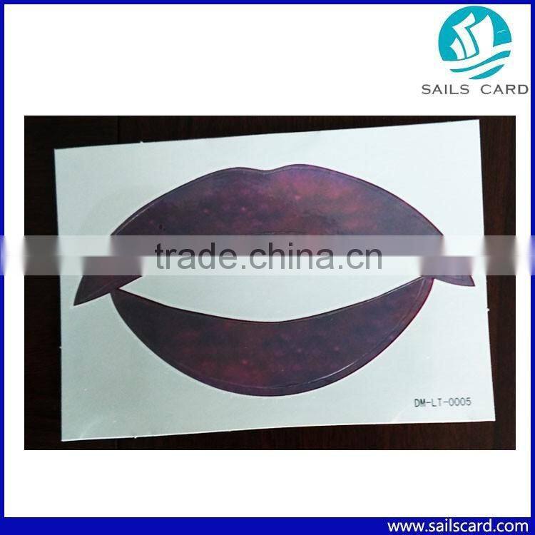 Attractive Water Transfer Lip sticker Flag face sticker for wholesale