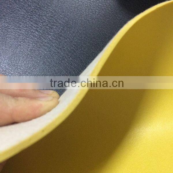 Smooth surface PVC shoe leather with 1.0mm thickness