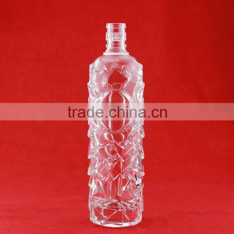 Factory direct sale iron tower shape bottles triangles bottles ice hockey bottle 500ml