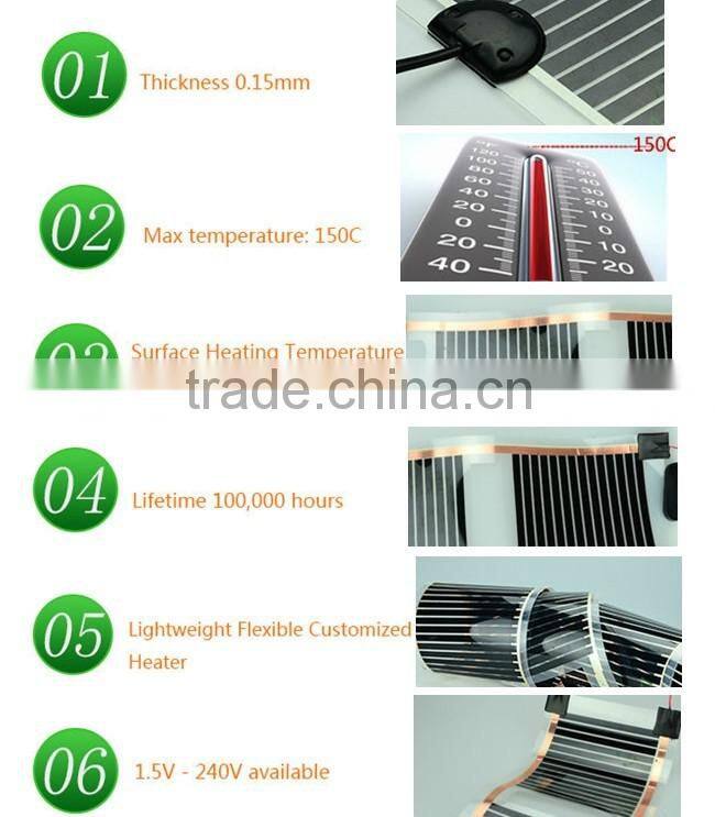 Carbon fiber electric heating film