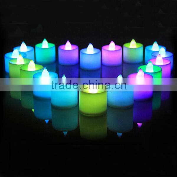 7 Color Battery Operated LED Tealight Candle LED Nightlight for Christmas Decoration