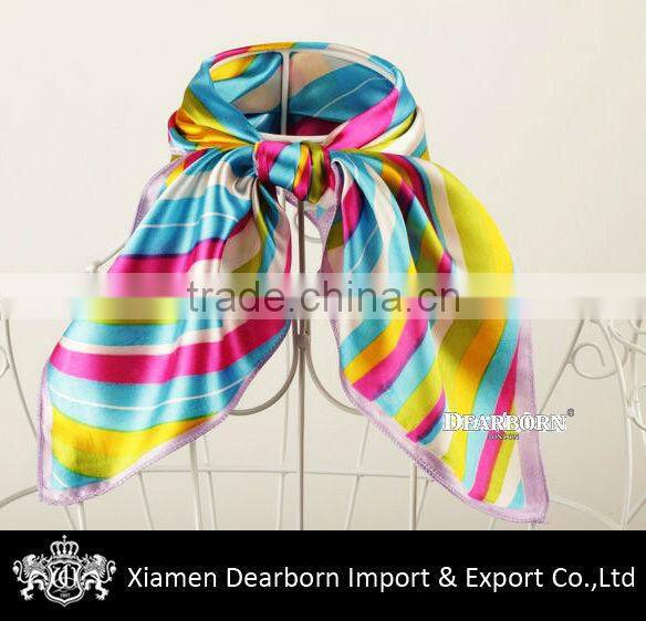 Soft Silk Scarf Maker Custom Design Printing Scarves