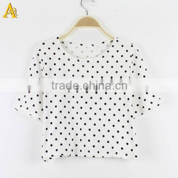 cotton plain tee shirts wholesale for women