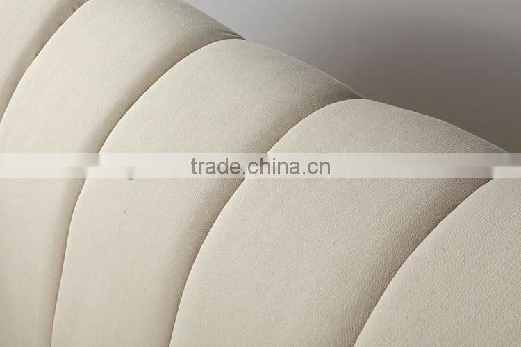 Classical style solid wood 2 seater sofa, fabric sofa