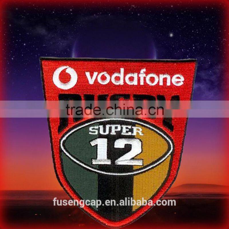 High quality fashion Newly emblem flat embroidery patches and badges