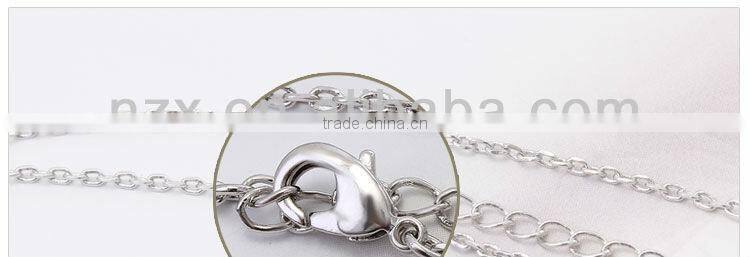 OUXI 2015 ouxi fashion purple butterfly necklace 10403