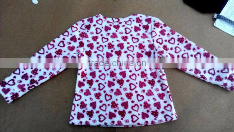 Printed polar fleece pajamas