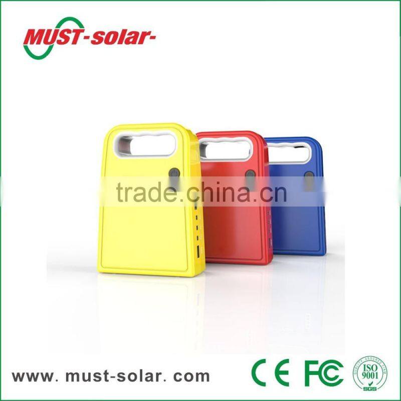 2015 new product 3W mini home solar lighting system for lighting and mobile charging