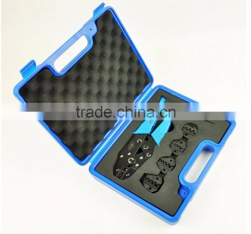 LSD good quilty LS03C-5D3 crimping tool kits with LS-03C crimping tool & replaceable dies combination in plastic box