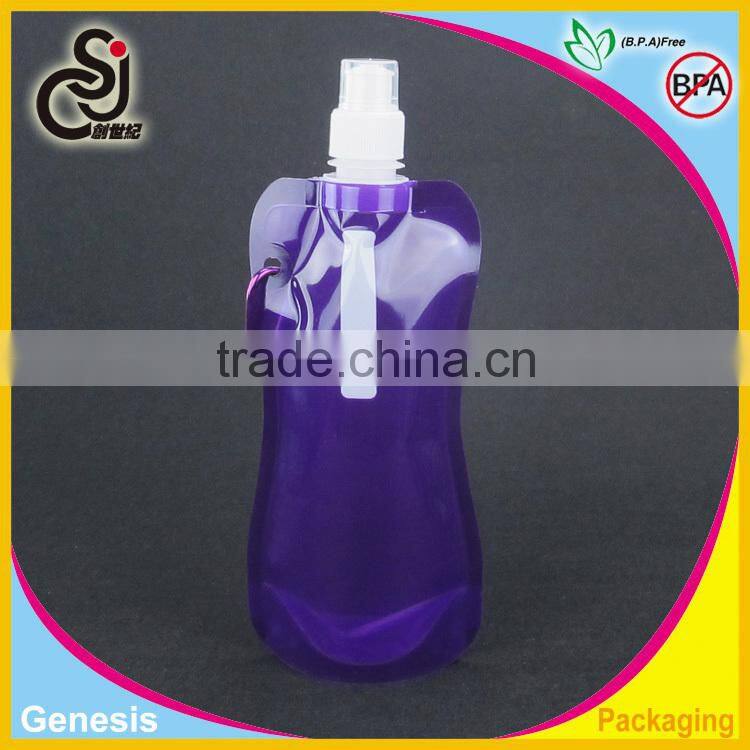 foldable water bottle/plastic water bottle/empty plastic water bottle