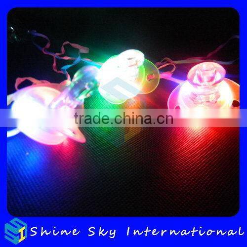 Fashionable Hot-Sale Bar Led Whistle Flashing Pacifier Nipple