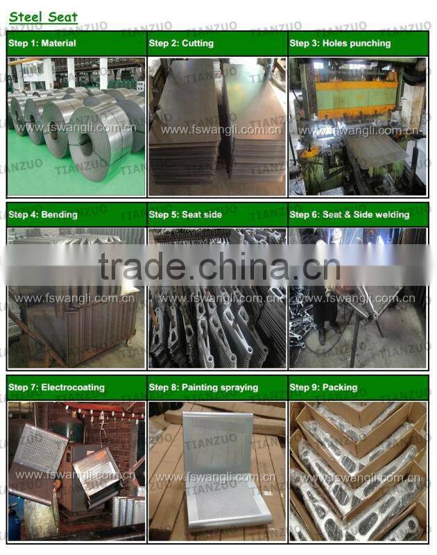 3-seater PU moulded foam waiting chair