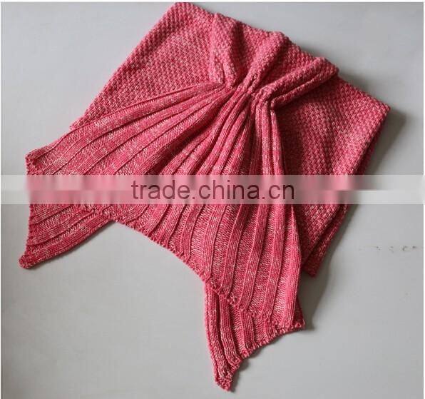 New design Knitting Mermaid Tail Blanket / sofa mermaid blanket / Warm Soft Sleep blanket