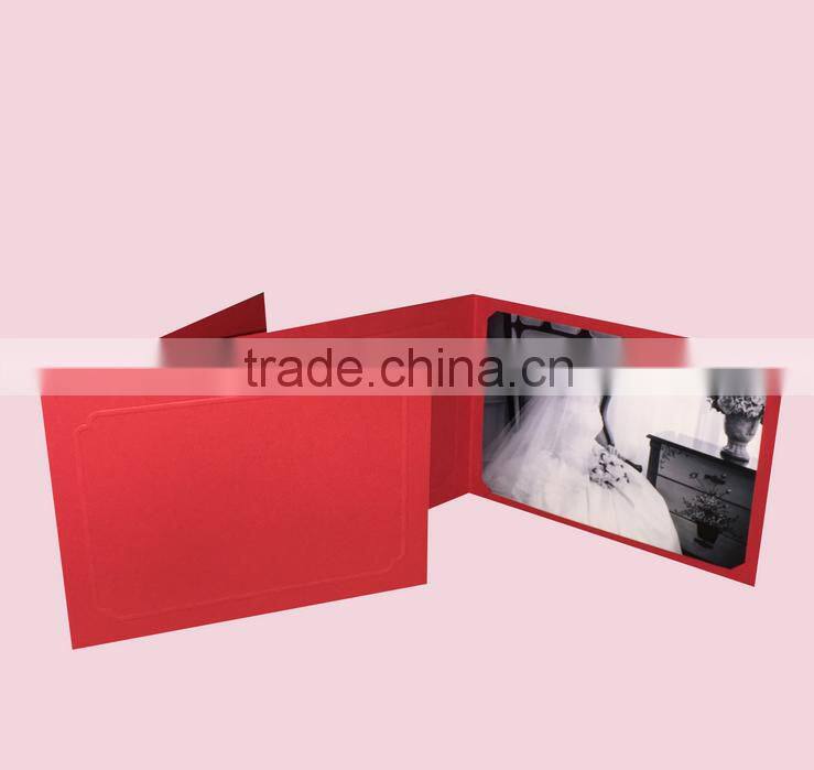 blue paper photo frame business card inviting card