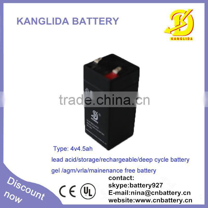 high power 6v7ah deep cycle lead acid battery for lighting system