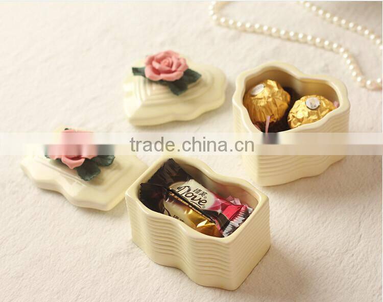 Elegant Ceramic wedding favor boxes candy boxes sweet boxes