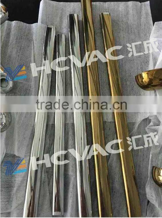 HCVAC stainless steel elevator sheet titanium gold large PVD vacuum coating machine,TIN gold coating system