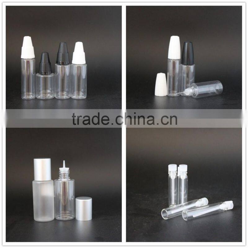 E-cig liquid bottles empty with 10ml pet plastic dropper bottles for bottle with dropper for e vape oil