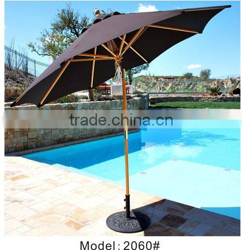 Aluminum garden umbrella adjustable outdoor umbrella