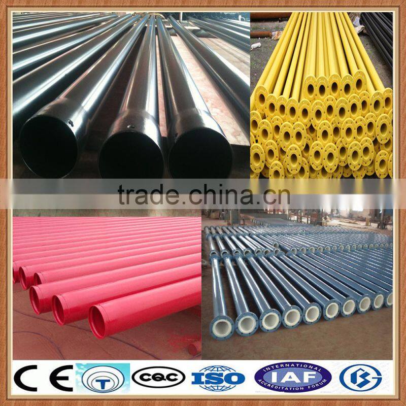 water pipe 4 inch plastic/plastic coated steel pipe/plastic water pipe steel prices