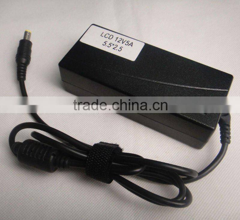 GOOD quality 12v 5a LED power AC supply for LCD and led